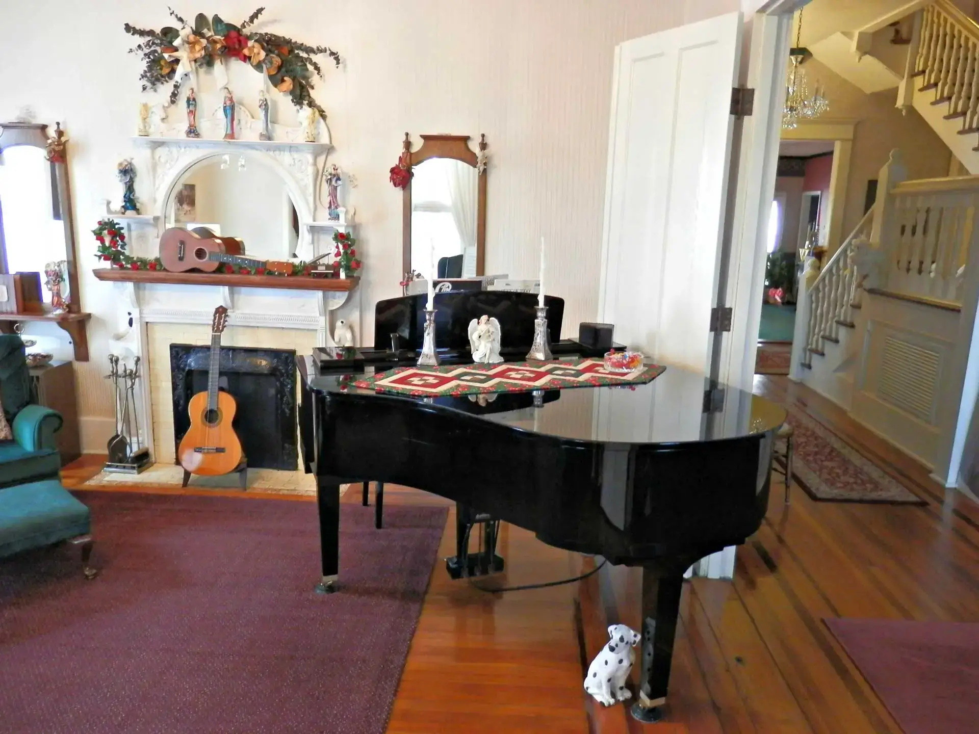 Piano in Living Room | Americus Garden Inn Bed & Breakfast, Georgia
