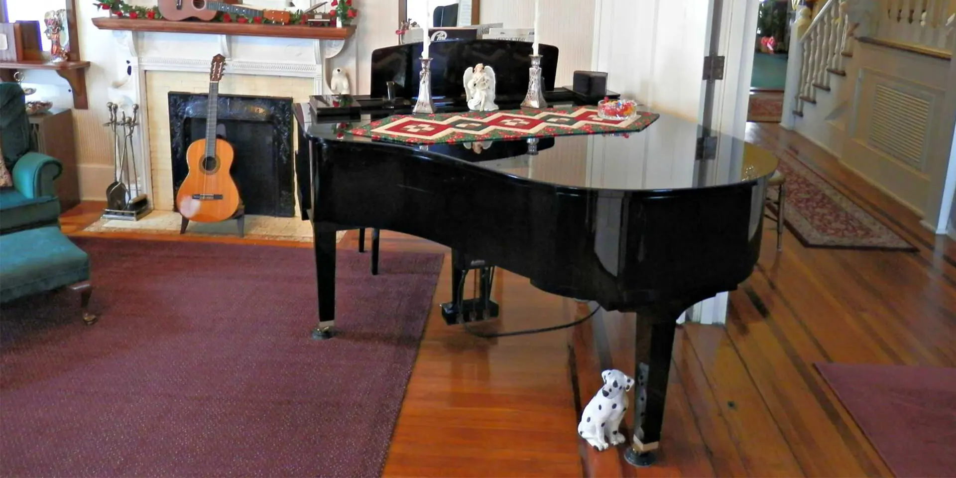 Piano in Living Room | Americus Garden Inn Bed & Breakfast, Georgia